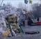 В баррикаду Майдана в центре Киева врезался Bentley. Фото