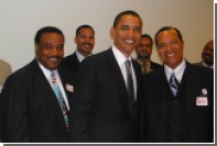 Опубликовано тайное фото Обамы с лидером радикальных черных мусульман