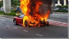 Ferrari F430 дотла сгорел в малайзийском Куала-Лумпуре