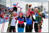 Российская команда биатлонистов получила бронзу на Всемирных военных играх
