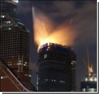 В Москве горел небоскреб. Видео