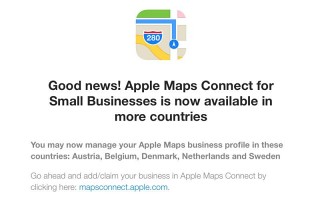  Apple Maps Connect      