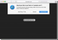 Apple  macOS Sierra      Flash  Safari