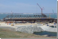 Завершена сборка железнодорожного пролета Крымского моста