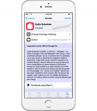    Cydia Substrate   iOS 9.3.3-9.2