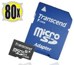 Transcend -   - 80X microSD