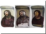 Прихожанка церкви в Испании отреставрировала фреску до неузнаваемости