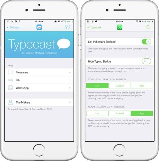 Typecast       WhatsApp  iMessage    iOS [Cydia]