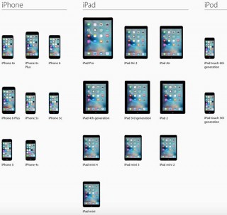     iOS 9:      iPhone  iPad