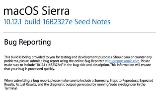   macOS Sierra 10.12.1 beta 1  watchOS 3.1 beta 1  