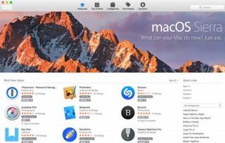 macOS Sierra       Mac App Store