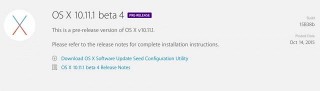 Apple  OS X 10.11.1 El Capitan Beta 4      