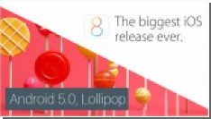 iOS 8 vs Android 5.0 Lollipop:        ?