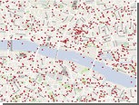 Опубликована интерактивная карта бомбардировок Лондона нацистами