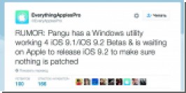  iOS 9.2  :     Pangu